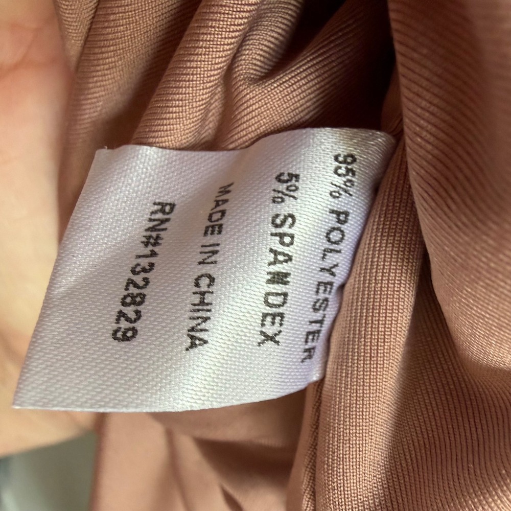 superdown Toni Slit Maxi Dress Womens Large Mocha Brown Bodycon Evening Wedding - Picture 11 of 11